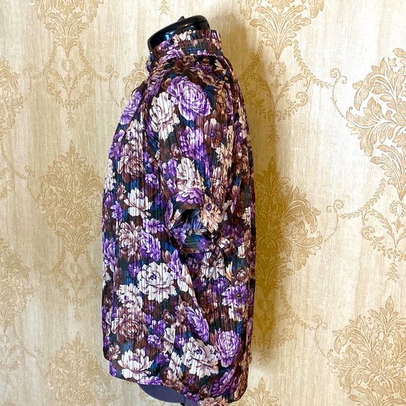 NWT Birgitte Herskind Gajol Blouse Blooming Floral Metallic  38 - Picture 3 of 13